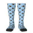 thumbnail image 2 of Lsque french Bulldog Face Printed Crew Socks Men's Women's LightWeight Thin Casual Calf Socks ,Knee High Socks,Cotton Socks, 2 of 9