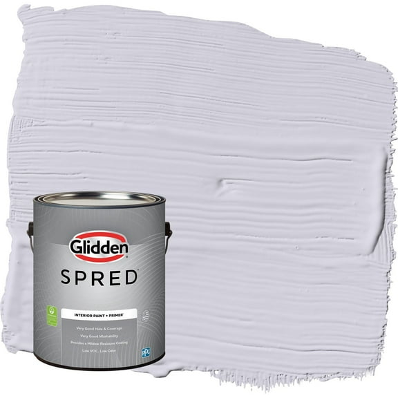 Glidden Spred Frosted Lilac / Purple Flat Interior Paint with Primer, 1 Gallon