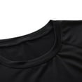 thumbnail image 6 of Men's Compression Shirts, Short Sleeve Workout Gym T-Shirt, Running Tops, Cool Dry Athletic Shirt Black S, 6 of 9