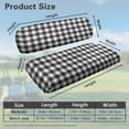 thumbnail image 3 of Psesaysky Buffalo Plaid Univesal Seat Covers for Golf Cart Ezgo Ordinary Seats, Breathable Cloth Fashion Appearance Golf Cart Accessories, No Need Detaching Armrests, 3 of 8
