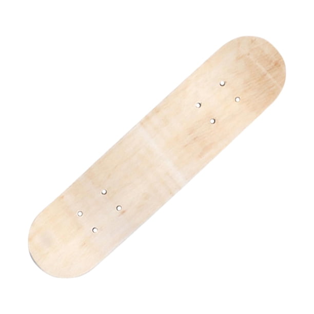 Monopatín de Madera para Niños, Monopatín de Madera, de Longboard en Blanco Sin Pintar, de Madera para Principiantes, Niños 60 cm sin ruedas