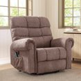 thumbnail image 4 of Bonzy Home Power Lift Recliner Chair with Massage & Heat - Extra Wide Electric Recliner for Elderly, Heavy Duty 350 lbs Capacity, Taupe Fabric, 4 of 8