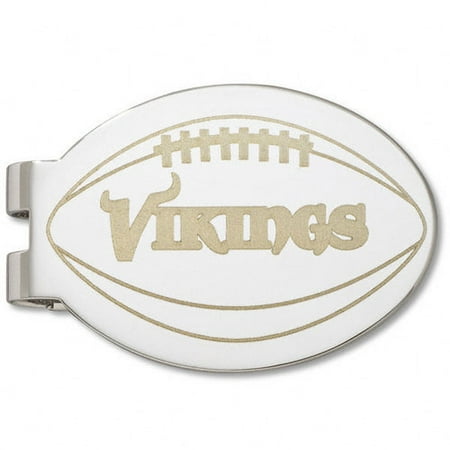 NFL - Minnesota Vikings Silver Plated Laser Engraved Money Clip