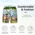 thumbnail image 4 of Kdxio African Women In Mountain Landscape Print Men'S Swim Trunks With Compression Liner 7 Inch Inseam Quick Dry Swim Shorts, 4 of 7