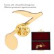 thumbnail image 3 of Pasador de nota musical adorno de nota musical chapado en oro textura exquisita decorativo multiusos para la familia ANGGREK Otros, 3 of 8