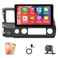 thumbnail image 1 of Radio de coche Leadfan 4G 64G Android con CarPlay Honda Civic 06-11, 1 of 8
