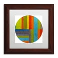 thumbnail image 2 of Trademark Fine Art "Round" Canvas Art by Michelle Calkins, White Matte, Wood Frame, 2 of 4