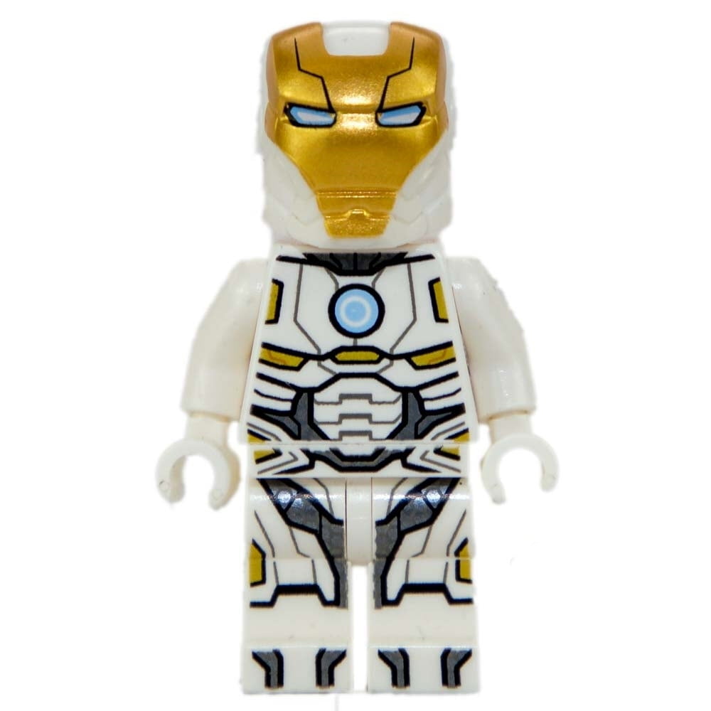 MARVEL SUPERHEROES LEGO SPACE IRON MAN WHITE MINIFIGURE LEGS X1 PART 76049 