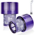 thumbnail image 1 of Filtro de aspiradora CHAO compatible con Dyson V10 Cyclone V10 Animal V10 Absolute V10 Total Clean SV12 paquete de 2 filtros y 1 limpiador, 1 of 5