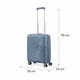 thumbnail image 3 of Maleta Amercan Tourister Curio Spinner 55/20 Exp Tsa Stone Blue, 3 of 5