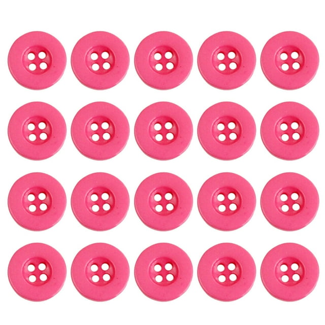 kurtrusly 100Pcs Resin Buttons Candy Color 4 Holes Children Handmade Decoration for DIY Sewing Craft
