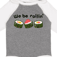 thumbnail image 4 of Inktastic We Be Rollin Cute Sushi Boys or Girls Long Sleeve Baby Bodysuit, 4 of 5