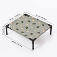 thumbnail image 3 of Indoor Outdoor Elevated Pet Bed, Lightweight Raised Frame Pet Cot Bed for Small Sized Dogs and Cats ,N14 Pink, 3 of 9