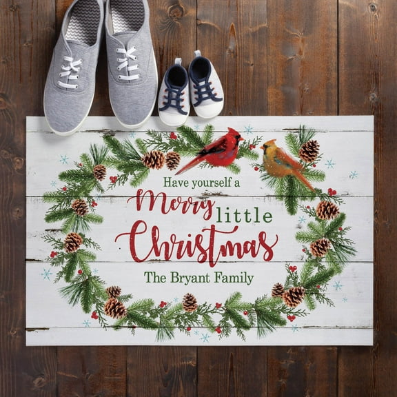 Personalized A Merry Little Christmas Indoor / Outdoor Doormat