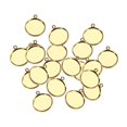 thumbnail image 1 of 20Pcs Round Cabochon Blank Bezel Pendant s for Making DIYmm, 1 of 8