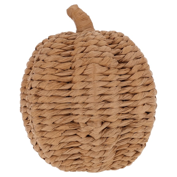 Medium Woven Pumpkin Tabletop Decoration, Brown, 9.5", Fall by Way To Celebrate