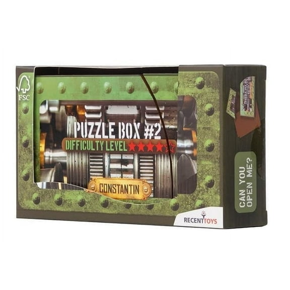 Constantin Puzzle Box #2 - Wood Brainteaser Puzzle from Recent Toys for Ages 14 and Up