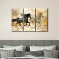 thumbnail image 4 of Canvas Wall Art White Brown Horse Canvas Pictures Wall Decor Farmhouse Animals Canvas Painting Rustic Artwork Canvas Prints Living Room Bedroom Bathroom Office Home Wall Decoration Unframed, 4 of 6