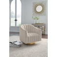 thumbnail image 5 of Signature Design by Ashley Contemporary Penzlin Swivel Accent Chair, Pearl, 5 of 6