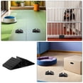 Acrylic Panel Point Support BESTYASH Dog Panel Support Feet ABS Black for Pet Barrier Stabilization ...