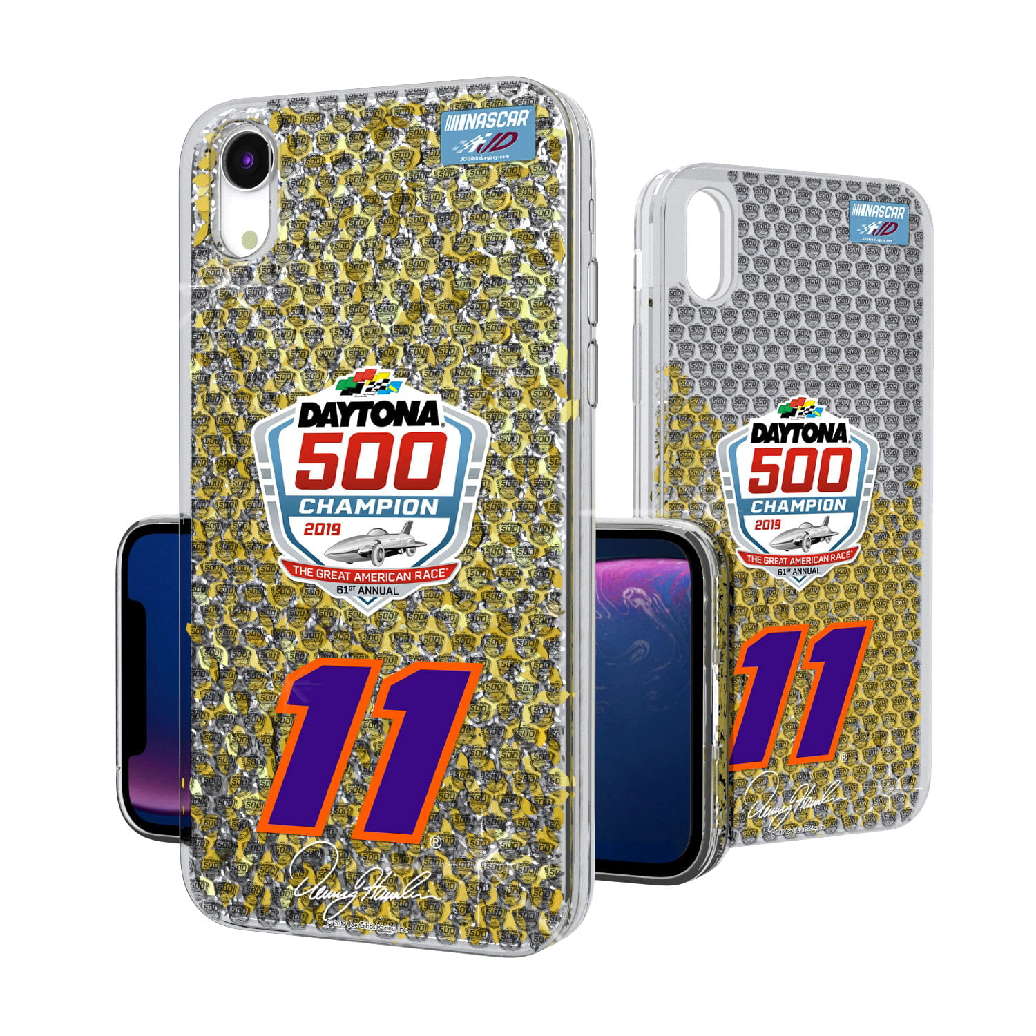 Denny Hamlin 2019 500 Champion iPhone XR Glitter Case - Walmart.com