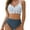 Stripe Blue/Black, variant on WQD Womens Bikini Set High Waisted 2 Piece Swimsuits Tummy Control Bathing Suits Crisscross Tie Back Push Up Bikinis Drawstring Swimwear