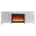 thumbnail image 3 of Evelyn&Zoe Chabot Rectangular TV Stand with 26" Crystal Fireplace for TV's up to 75", White, 3 of 15