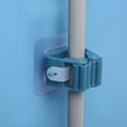 thumbnail image 2 of RV 4 soportes para escoba, clip para escoba autoadhesivo sin perforación, antideslizante, soporte para fregona montado en la pared, baño, gancho para fregona montado en la pared, accesorios de baño de plástico brillar  Electrónica, 2 of 5