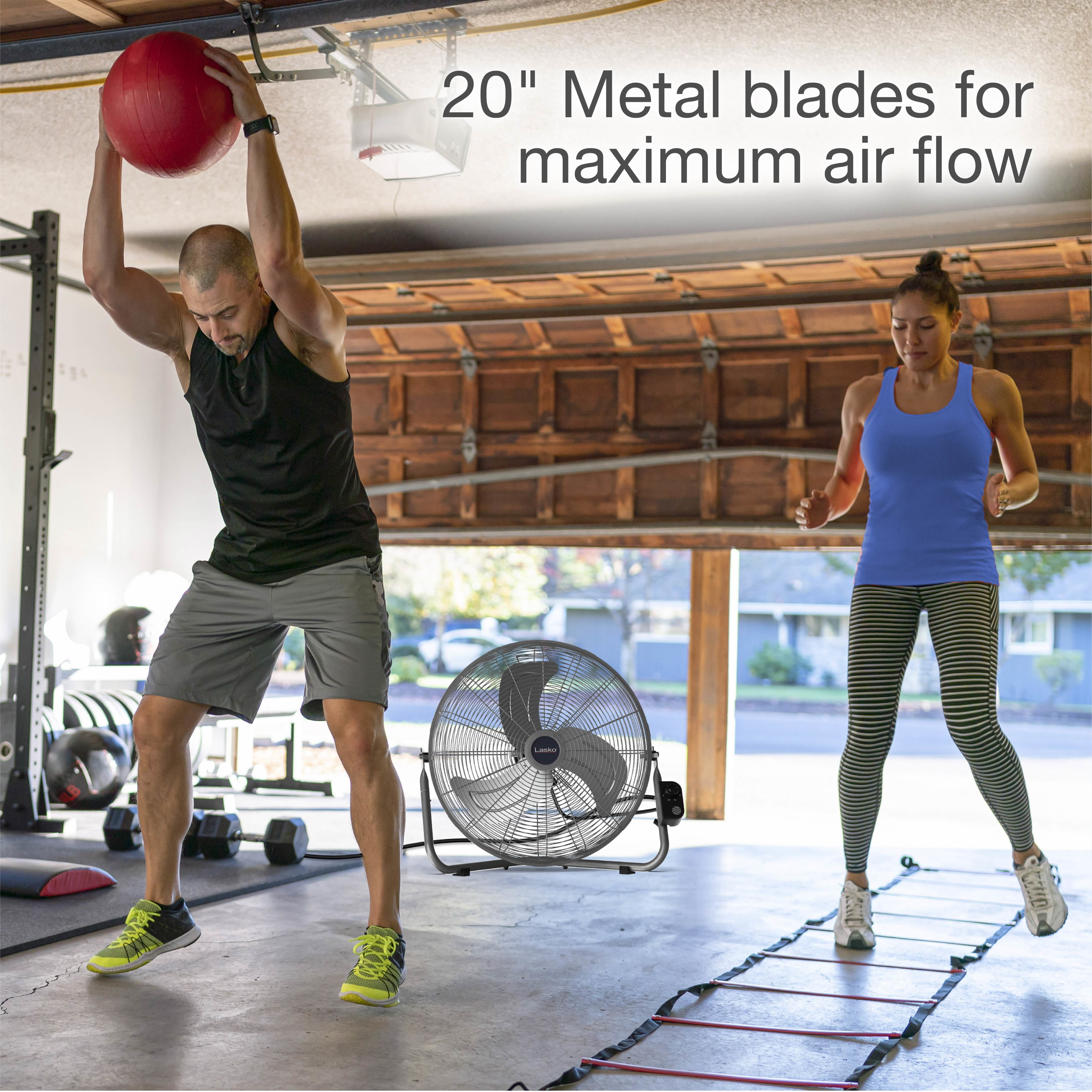 Lasko 20 Max Performance Pivoting High Velocity Floor Fan with Wall Mount  Option, 2265QM - Walmart.com