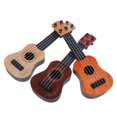 thumbnail image 1 of BESTYASH 3pcs Simple Design Guitar Toy Yellow Plastic Music Enlightenment Birthday, 1 of 6