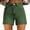 Green, variant on Seductiva Spring Summer Shorts for Women Womens Casual High Waist Denim Shorts Relaxed Fit Artretro Printed Floral Shorts with Pockets