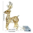 thumbnail image 6 of Dserfhy 3D Christmas Reindeer Decoration Battery Operated Prelit Iron Reindeer with 30 LED Lights Outdoor Indoor Lighted Standing Deer for Garden Yard Lawn, 6 of 8