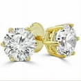 thumbnail image 2 of 2.50 Carat Natural Diamond Stud Earrings Real 18K Yellow Gold Push Back Beautiful 6 Prongs Studs (VS1-VS2 Clarity, F-G Color), 2 of 6