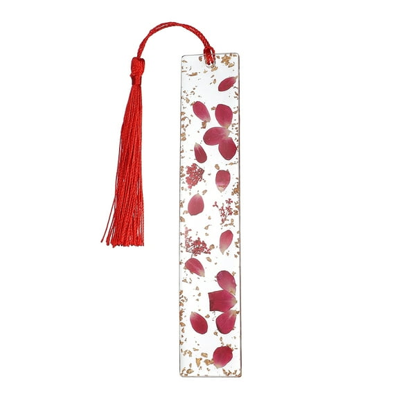 Dry Flower Bookmarks, Rose Book Marks for Reading Women, 1 Pcs