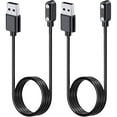 thumbnail image 1 of ccwonima [2pack] Charger for SOUYIE H66 Smart Watch, Magnetic USB Charging Cable 3.28ft/1m,Charger Cable Replacement for SOUYIE H66 SmartWatch(Black), 1 of 1