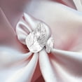 thumbnail image 5 of 12PCS Silver Napkin Rings Leaf Napkin Holder Adornmen Alloy, 5 of 14