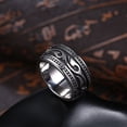 thumbnail image 5 of Men's Stainless Steel Finger Rings Wide Band Ring Silver US Size 11(20.6mm) diy, 5 of 7