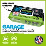 Crocodile Cloth Large Garage Cleaning Wipes, 90 Count, 10x15 Inches, For Interior & Degreasing