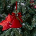 thumbnail image 4 of FastXmas Merry Christmas Bell with Bow Decorations,15" Plastic Bell Pendant Ornament for Christmas Tree Door Firepalce, Xmas Gift for Women, Xmas Bell,Bell Garland for Xmas Tree,Wedding,Home Decor, 4 of 5