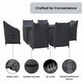 thumbnail image 3 of Covers & all 6-Person Outdoor Patio Dining Set Covers, Water-Repellent UV-Resistant Polyester with Secure Tie-Downs, 3 of 6
