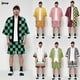 thumbnail image 2 of Demon Slayer Kimetsu Yaiba Japanse Anime Kimono Haori Yukata Cosplay Vrouwen/Mannen Zomer Casual Streetwear Rengoku Kyouju SetL Gao Jinjia LED, 2 of 2