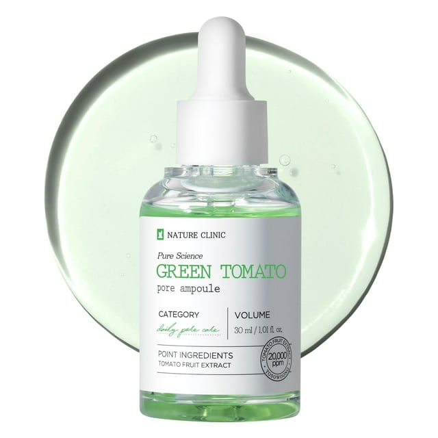 Ampolla porosa TOSOWOONG Green Tomate de 30 ml con hamamelis