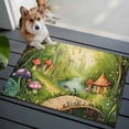 thumbnail image 4 of Rectangle Rug 2x3ft Area Rug, Vintage Mushroom Cottage Forest Area Rugs for Living Room Bedroom, Fairy Tale World Floor Mat Non-Slip Non-Shedding Carpet Indoor Accent Rugs, 4 of 9