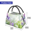 thumbnail image 2 of Fotbe Purple Butterfly On Wild Bolsa Térmica Portátil con Estampado, Bolsa de Entrega de Alimentos Aislada, Bolsa Reutilizable de Gran Capacidad para Comidas y Supermercado, 2 of 6