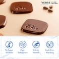 thumbnail image 3 of Verse 90% Dark Chocolate Squares - Gluten Free, Keto, Low Sugar Snack - Creamy Dark Cocoa - Only 1g Cane Sugar - Individually Wrapped, Vegan Cacao Chocolate Squares (9 Count, 2 Pack), 3 of 8