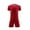 Red, variant on Ruyang Boys Football Training Suit Breathable Sport Jerseys for Kids Youth Solid Color Soccer Fans Shirt & Shorts Sets