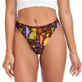 thumbnail image 1 of Fotbe colorful fox Tanga Sin Costuras para Mujer con Estampado – Panties Invisibles, Transpirables y Cómodos para Uso Diario-X-Small, 1 of 6