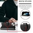 thumbnail image 3 of Compatible with iPhone 15 Wallet Case Premium Zipper Large Space Flip PU Leather Cover, 3 of 5