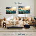 thumbnail image 4 of Elephant Stock Sierra Nevada Mountainscape Wall Art - Horizontal Canvas Wall Art - Living Room Wall Decor - Nature Canvas - Teal And Beige Decor - 39" x 26", 4 of 8