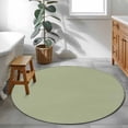 thumbnail image 4 of Sage Green Large Area Rugs for Bedroom Living Room, Soft Non Slip Carpet Bedside Rug, Farmhouse Sage Green Decor Round Floor Cover Kitchen Accent Rug 3' for Dining Room/Office, 4 of 9